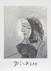 After Pablo Picasso, Buste de Femme aux Cheveux Bouchles, Lithograph