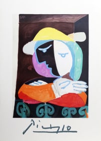 After Pablo Picasso, Femme au Balcon, Lithograph