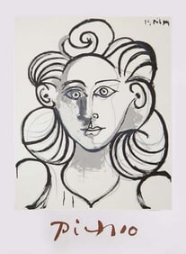 After Pablo Picasso, Portrait de Femme, Lithograph
