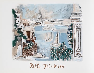 After Pablo Picasso, Paysage de Dinard, Lithograph