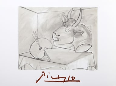 After Pablo Picasso, Nature Morte a la Palette et la Tete, Lithograph