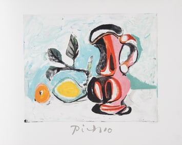 After Pablo Picasso, Nature Morte au Pichet Rose, Lithograph