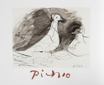 After Pablo Picasso, Pigeons, Lithograph