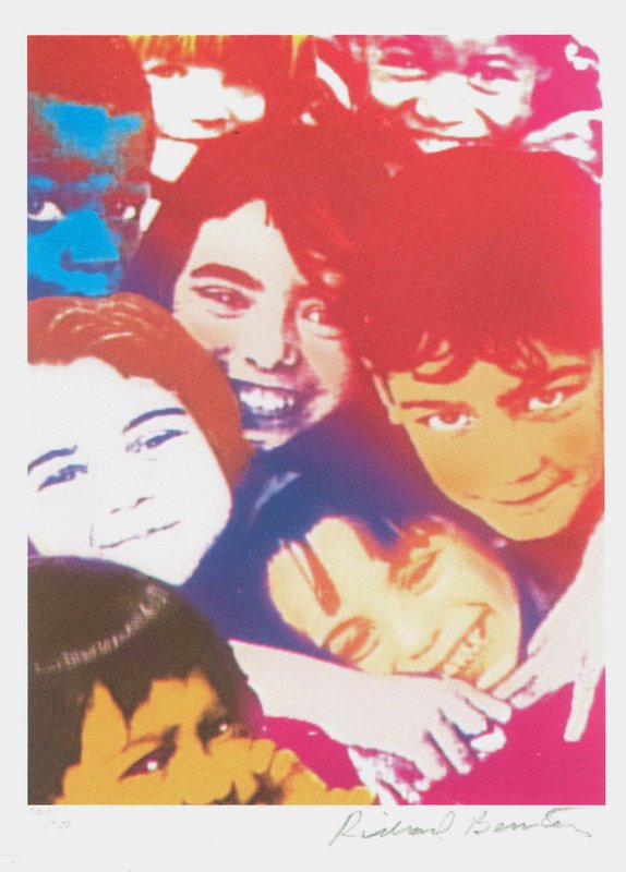 Richard Bernstein, True Colours, Lithograph : Artist: Richard Bernstein, American (1939 - 2002) Title: True Colours Year: 1990 Medium: Lithograph on Pure Rag Paper, signed and numbered in pencil Edition: 227/750 Size: 11 in. x 8.5 in. (27.94 cm x