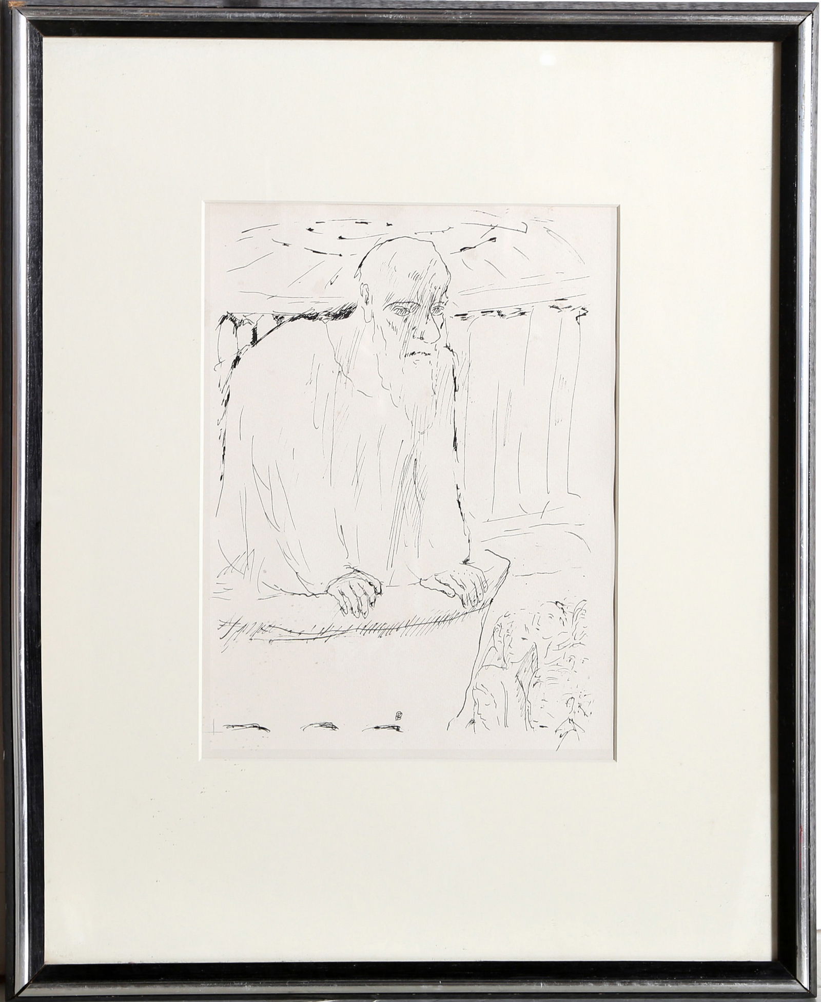 Pierre Bonnard, Old Wise Man, Lithograph: Artist: Pierre Bonnard, French (1867 - 1947) Title: Old Wise Man Medium: Lithograph, signed in the plate Size: 12 x 9 in. (30.48 x 22.86 cm) Frame Size: 21.5 x 17.5 inches All listed flat shipping cos