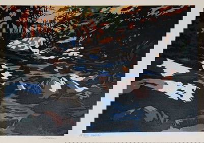 Jon Carsman, Hemlocks, Screenprint