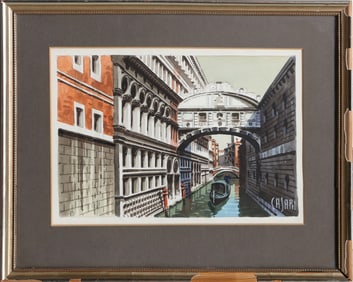 Casari, Gondola, Watercolor on Paper