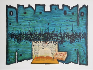 Moshe Elazar Castel, Prayer, Lithograph
