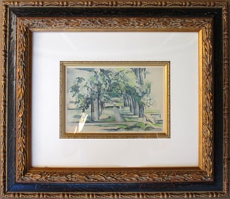 After Paul Cezanne, L'Allee de Marronniers au Jas de Bouffan, Lithograph