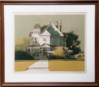 Merv Corning, Miramar House, Lithograph