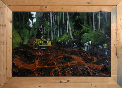 Seth Dembar, Peeling of the Skin, Oil on Canvas