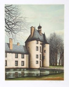 Jacques Deperthes, Manoir au Bord de l'Eau, Lithograph
