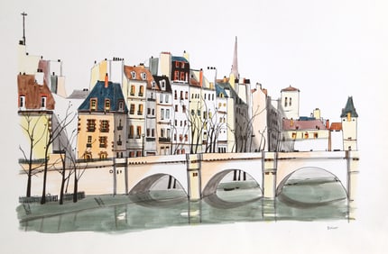 Dupont, Paris Pont II, Marker drawing