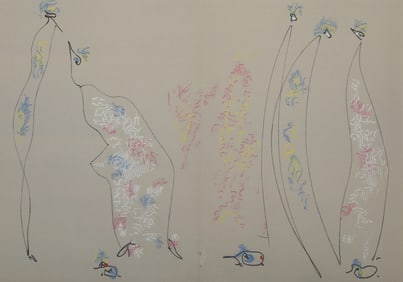 Max Ernst, Les Chiens Ont Soif I, Lithograph