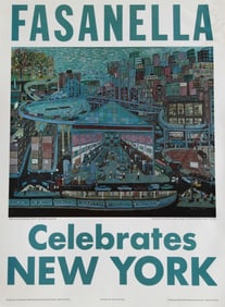 Ralph Fasanella, Fasanella Celebrates New York Poster, Poster