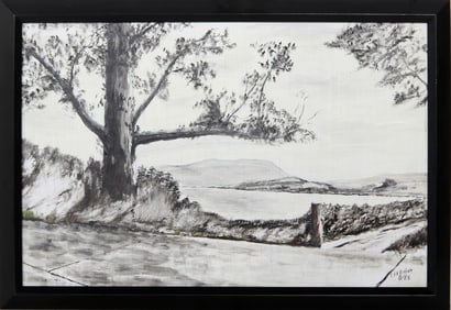 F.H. Fisher, Lakeside, Oil on Board