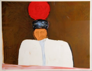 Elizabeth Franzheim, Anchor Man, Screenprint