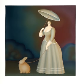 Igor Galanin, Walking the Rabbit, Screenprint