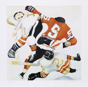 Henry Gorski, Ice Gods, Lithograph