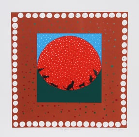 Friedrich Gross, First Cat's Snow, Screenprint