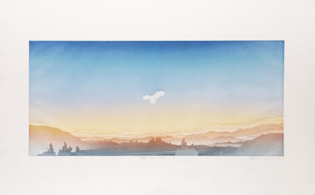 Christian Guerin, Bird From The Mist, Lithograph on BFK Rives