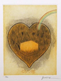 Miguel Herrera, Cuore from Instructions, Etching and Aquatint