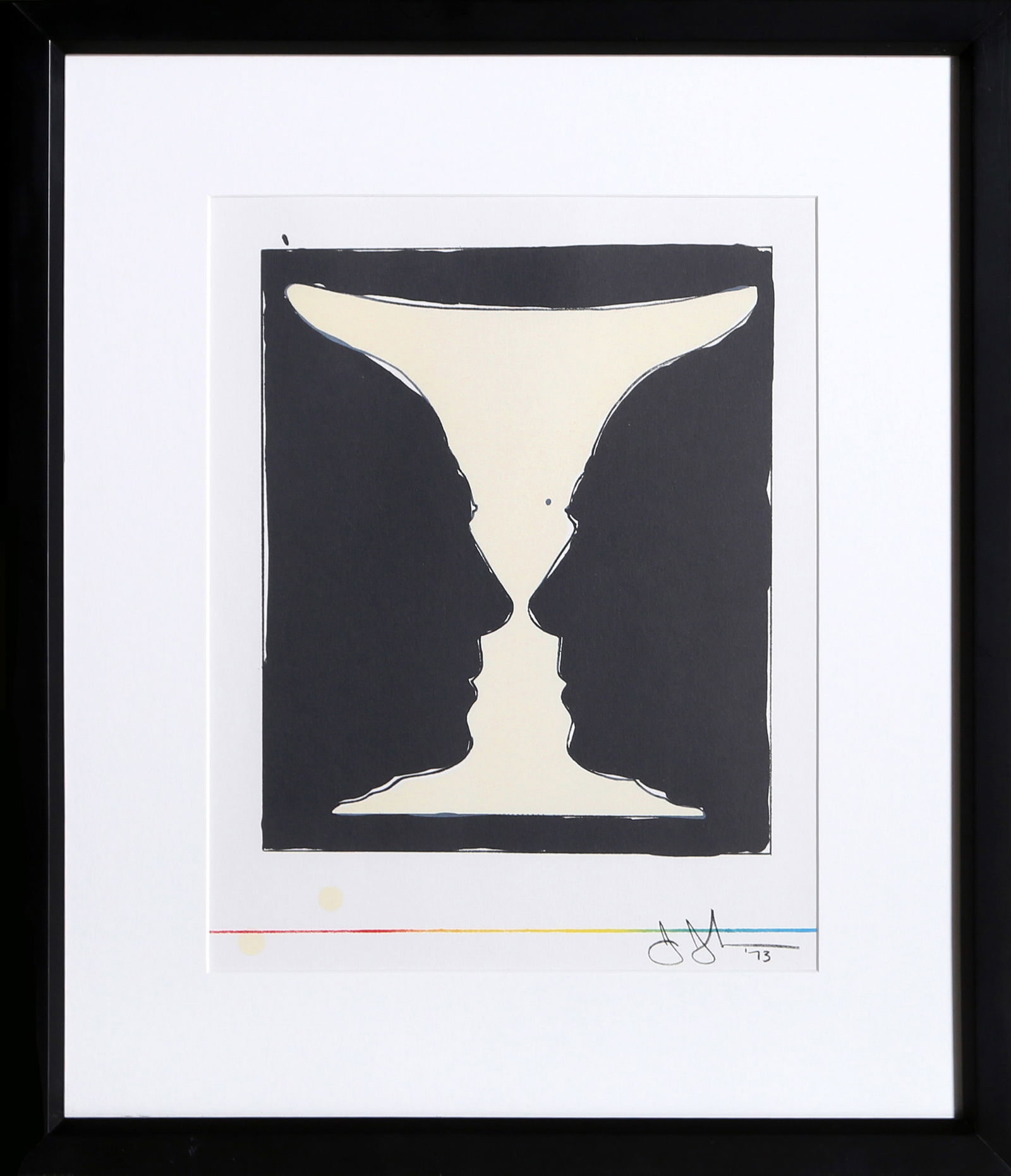 Jasper Johns, Cup 2 Picasso, Lithograph: Artist: Jasper Johns, American (1930 - ) Title: Cup 2 Picasso Portfolio: XXe Siecle Year: 1973 Medium: Lithograph, signed in the plate Image Size: 12.5 x 10 inches Size: 15 x 10.5 in. (38.1 x 26.67 cm