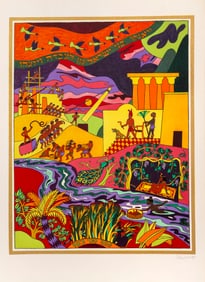 Shlomo Katz, We Were Slaves, Lithograph