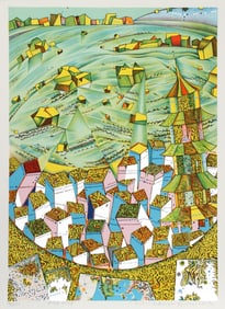 Risaburo Kimura, Hong Kong, Screenprint on BFK Rives