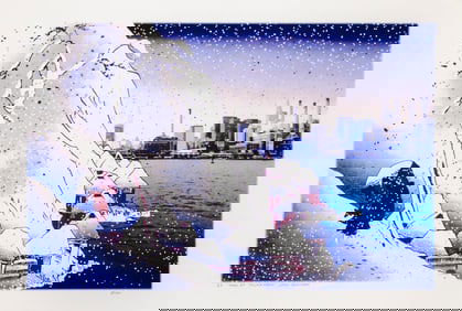 Michael Knigin, Snow at Tsukahara, after Kunishige, Archival Pigment Print