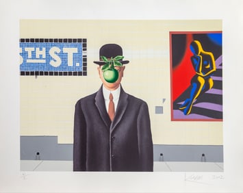 Mark Kostabi, Going Places, Screenprint