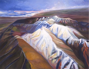Joan Kraisky, Snow, Oil on Linen
