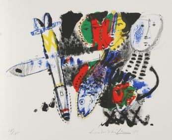 Doo-shik Lee, Impressions of Women 4, Lithograph on Arches