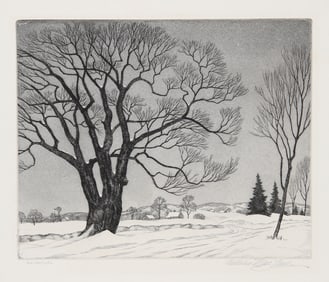 William MacLean, The Sentinel, Etching