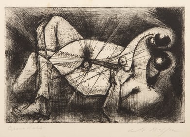 Andre Masson, Etreinte, Etching