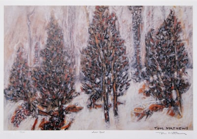 Tom Mathews, Snow Mist, Lithograph