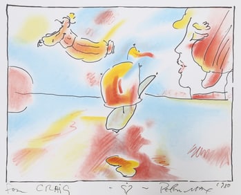 Peter Max, Boat Flyer, Lithograph