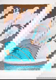 Thomas F. Meehan, Snow Blossoms, Screenprint