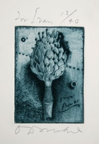 Tighe O'Donoghue, Snow Flower, Aquatint Etching
