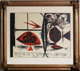 After Pablo Picasso, Vase of Flowers, Screenprint Poster