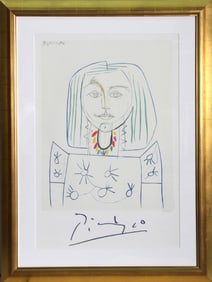 After Pablo Picasso, Portrait de Femme au Collier, Lithograph