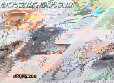 Larry Rivers, New York City - Bronx Zoo, Poster