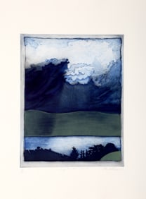 Pearl Rosen Golden, Light on Loch, Etching and Aquatint on Arches paper