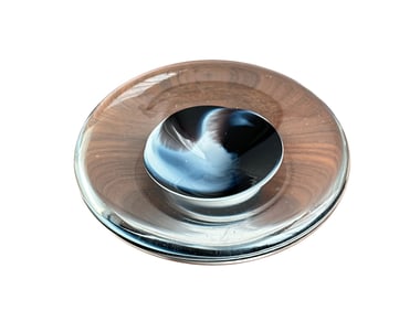 Ira Sapir, Glass Charger, Hand-Blown Glass