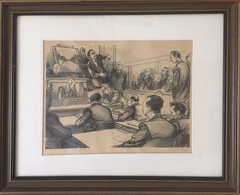 William Sharp, The Murder Incorporated Trial, Lithograph