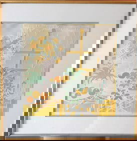 Edward Sokol, Summertime, Embossed Lithograph