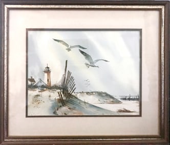 Allen Ulmer, Quaddy Hood, Maine, Watercolor on Paper