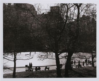 Unknown Artist, Central Park Ice Skating Rink, Gelatin Silver Print