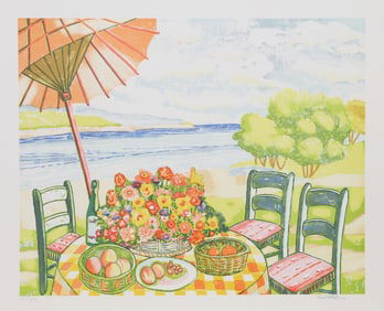 Lloyd van Pitterson, View of the Island, Screenprint