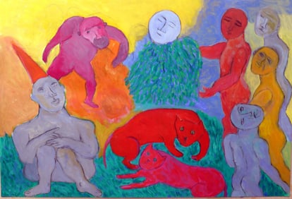 Maria Teresa Viecco, Walk, Acrylic on Paper